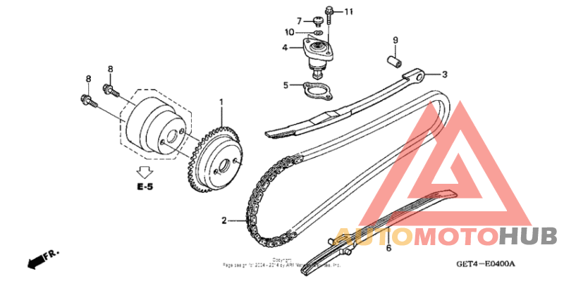 Cam chain + tensioner