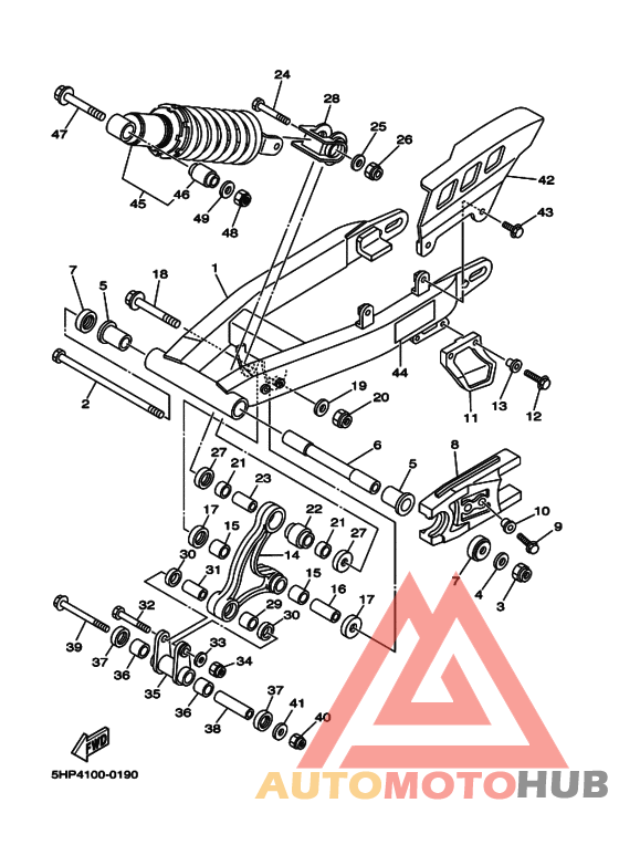 Rear arm. suspension