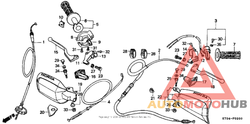 Handle lever + cable