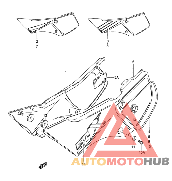 Обтекатель задний