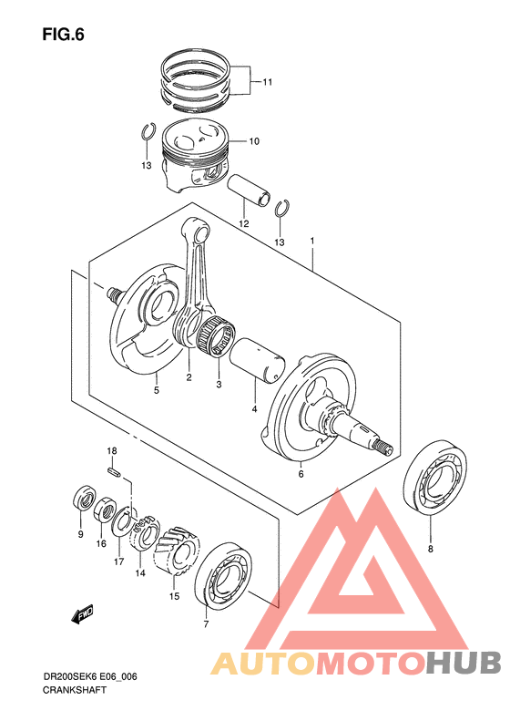 Вал коленчатый