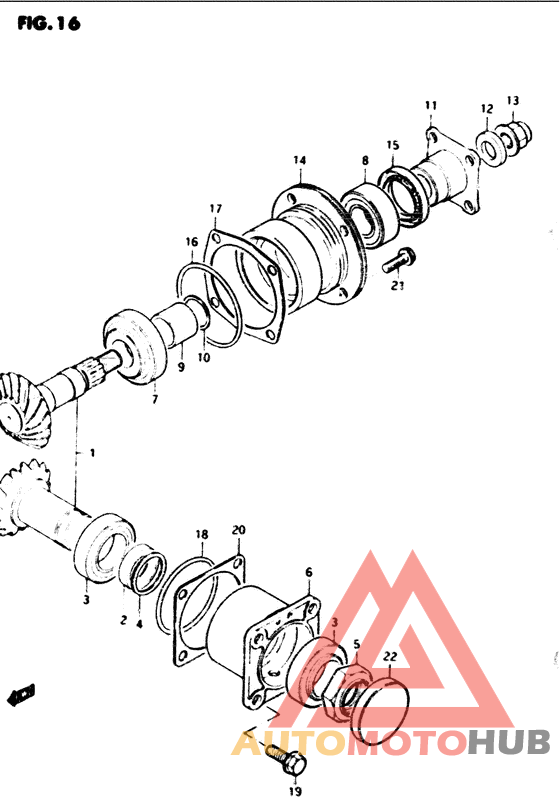 Secondary drive gear