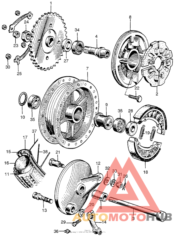 Переднее колесо