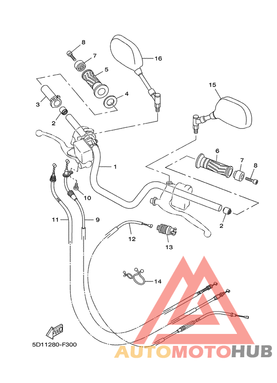Steering handle & cable