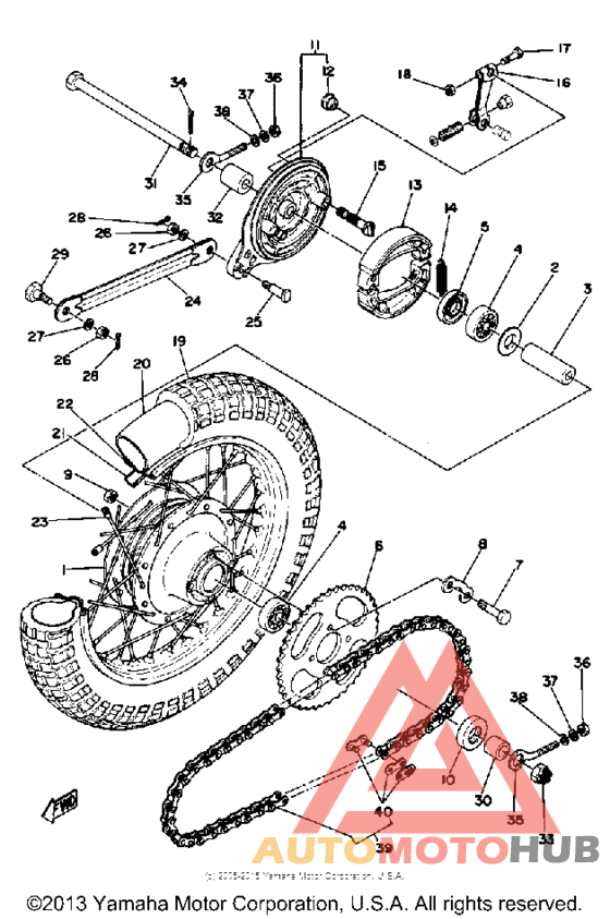 Переднее колесо