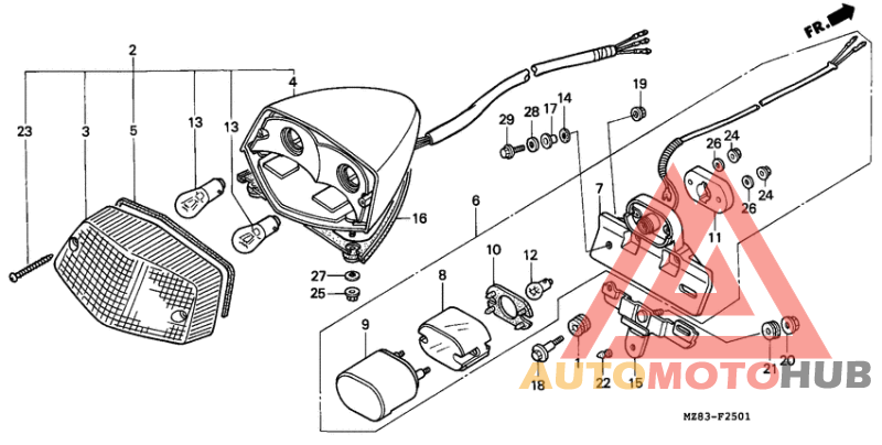 Taillight unit ass`y