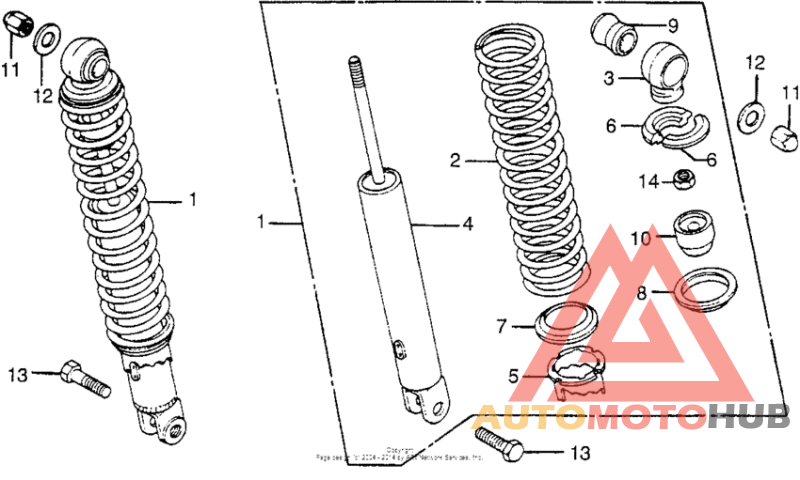 Rear shock absorber (1)