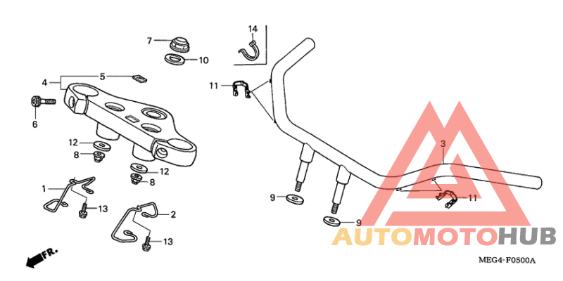 Handle pipe/top bridge