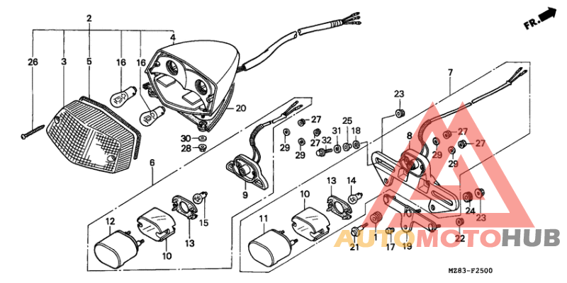 Taillight unit ass`y