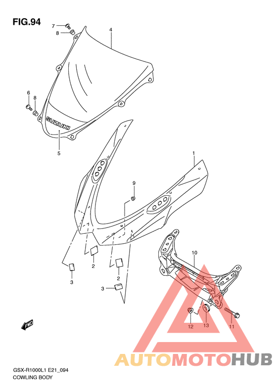 Cowling body