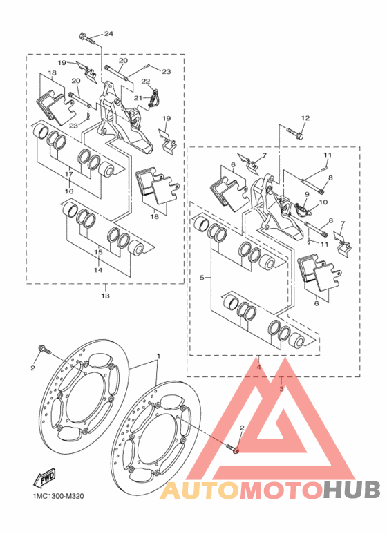 Передний суппорт