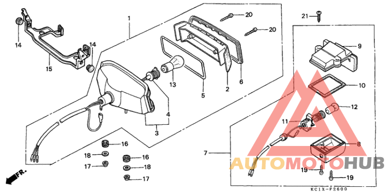 Taillight unit ass`y