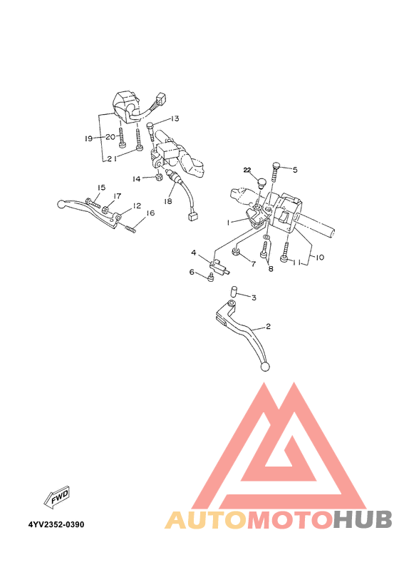 Handle switch. lever