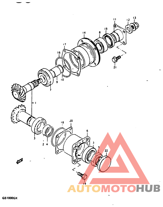Secondary drive gear