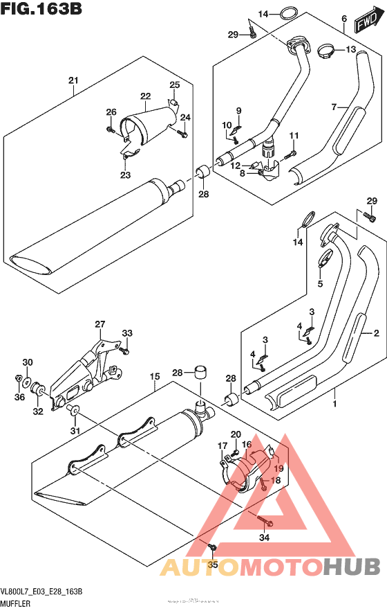 Muffler (Vl800L7 E28)