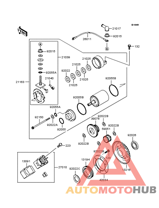 Starter motor/starter clutch