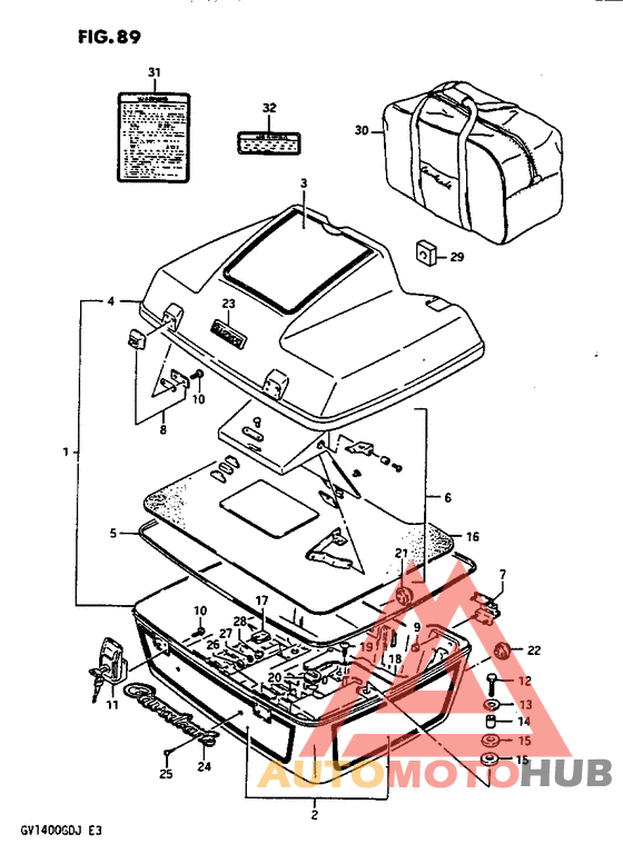 Travel trunk model h