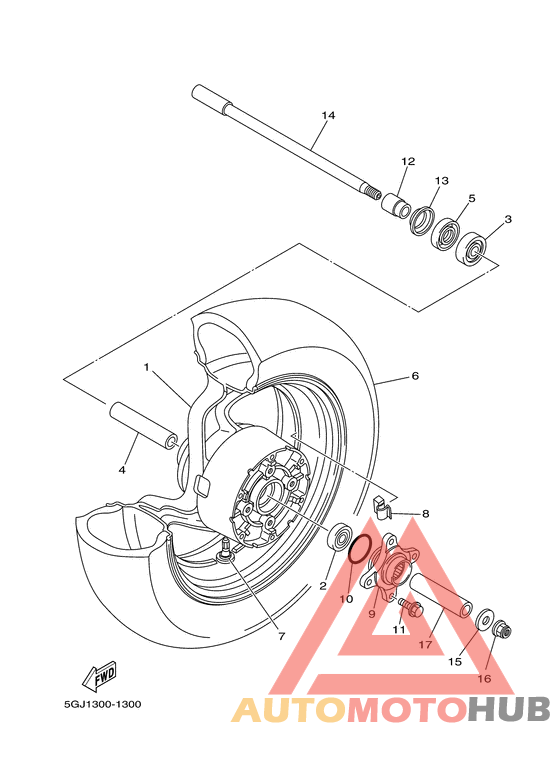 Переднее колесо