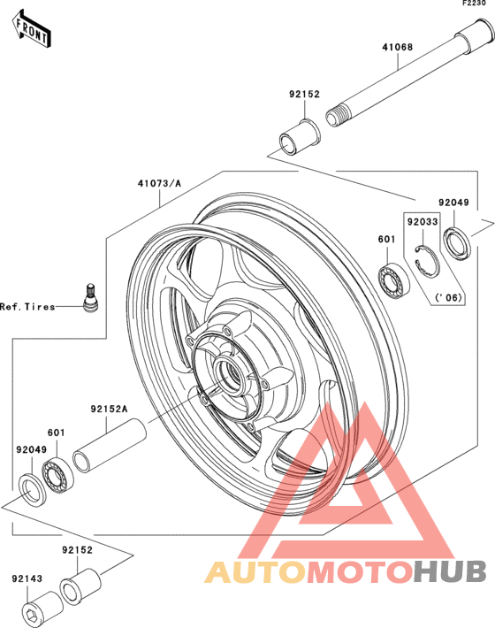 Переднее колесо