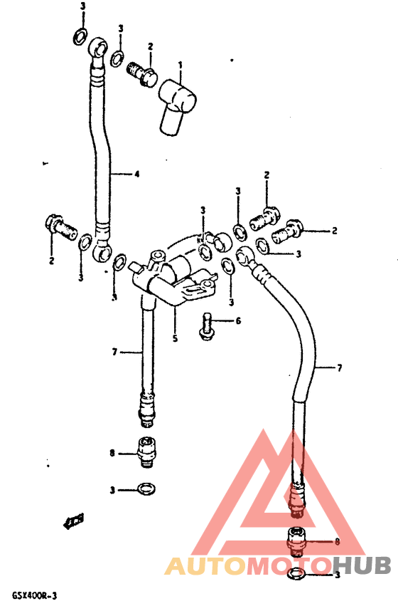 Fr. brake hose