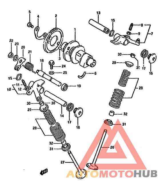 Распред вал-клапана