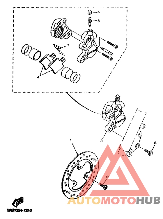 Передний суппорт