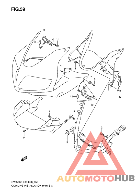 Cowling installation parts