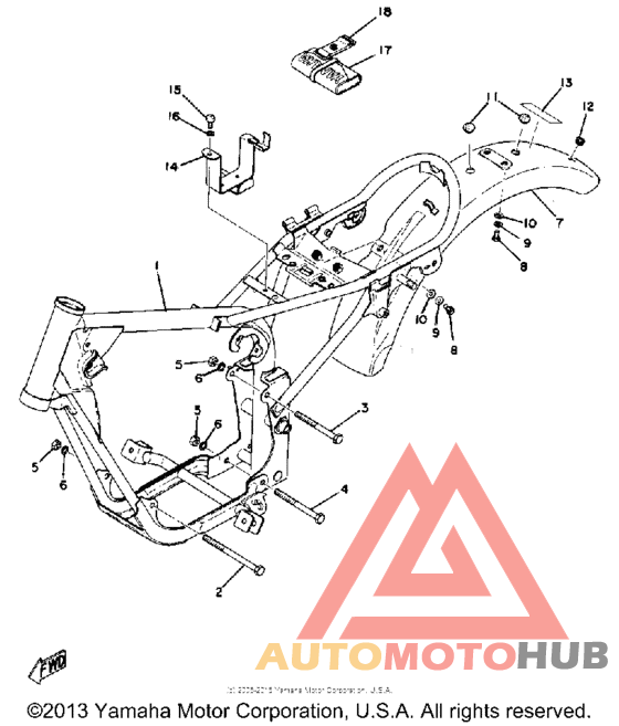 Frame - rear fender