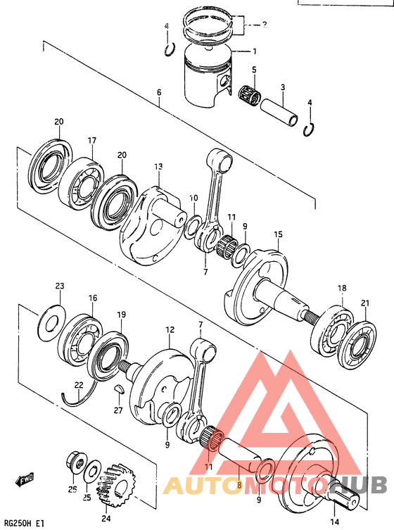 Вал коленчатый