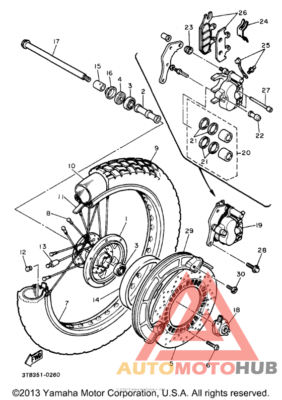 Переднее колесо