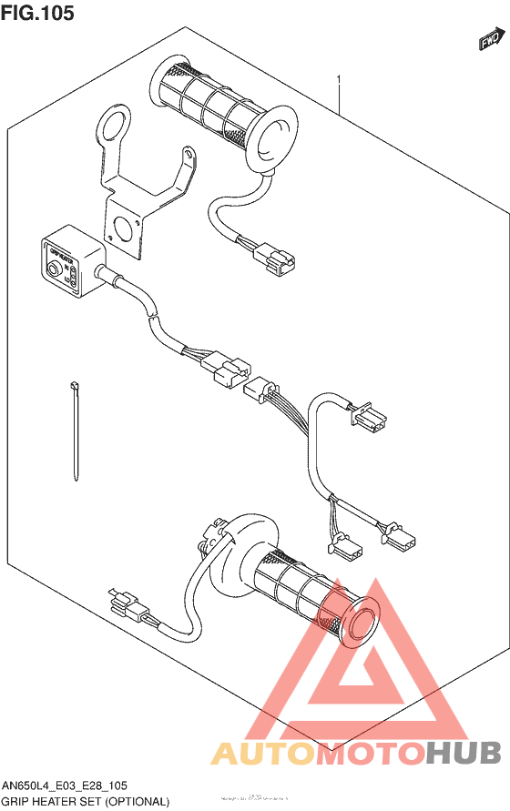 Grip Heater Set (Optional) (An650L4 E03)
