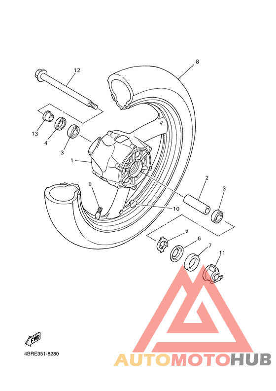 Переднее колесо