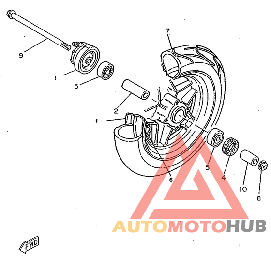 Переднее колесо