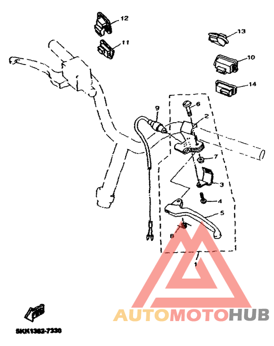 Handle switch. lever