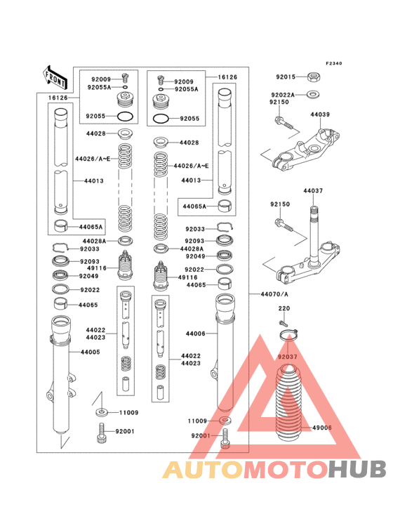 Front fork(kx80-r6/r7)