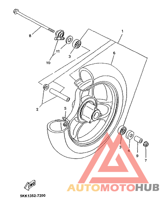 Переднее колесо