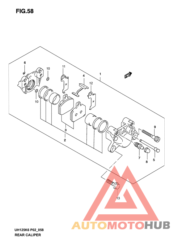 Задний суппорт