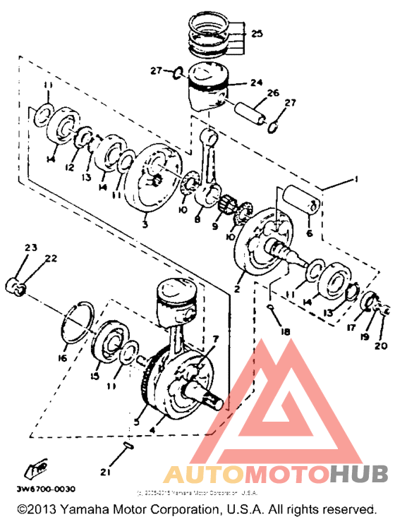 Crankshaft-piston