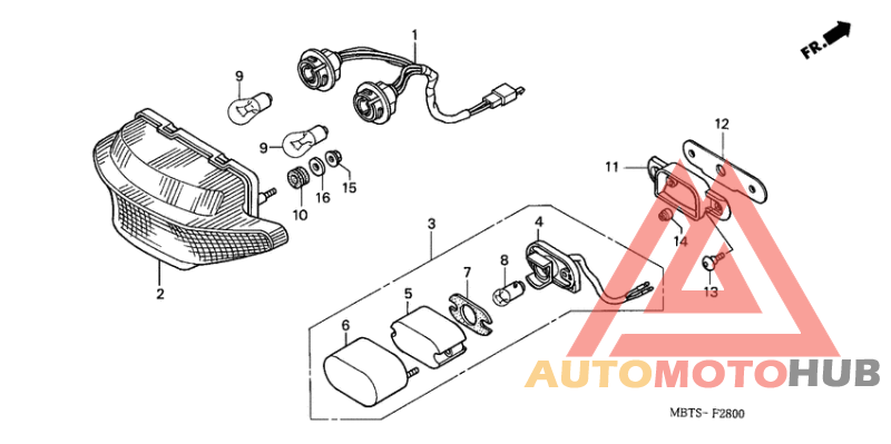 Taillight unit ass`y