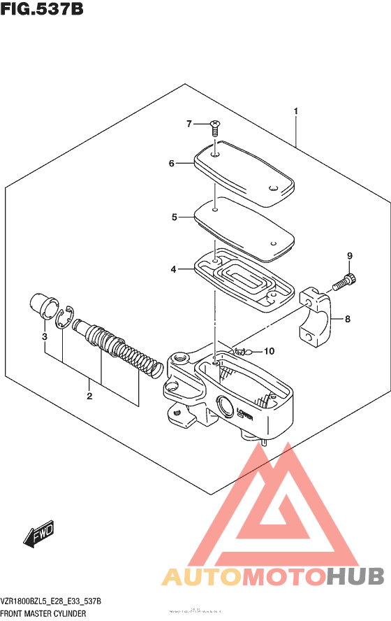 Front Master Cylinder (Vzr1800Bzl5 E33)