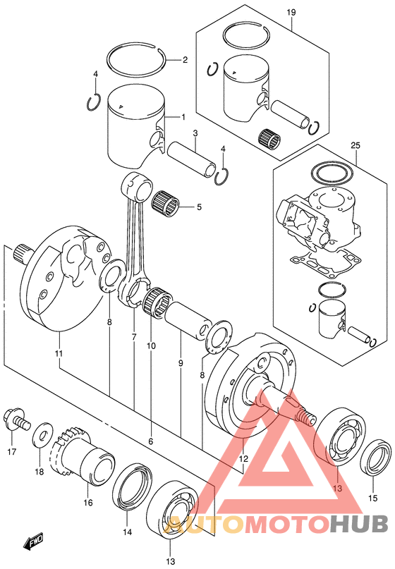 Вал коленчатый