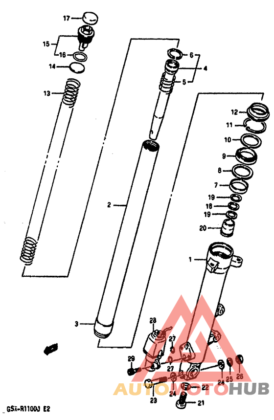 Front rh damper