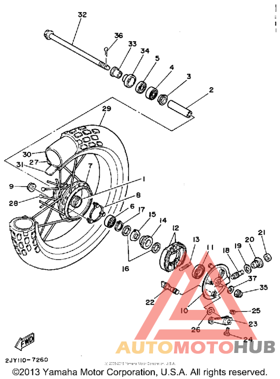 Переднее колесо