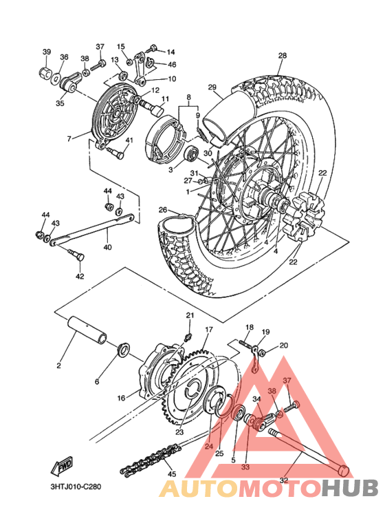 Переднее колесо