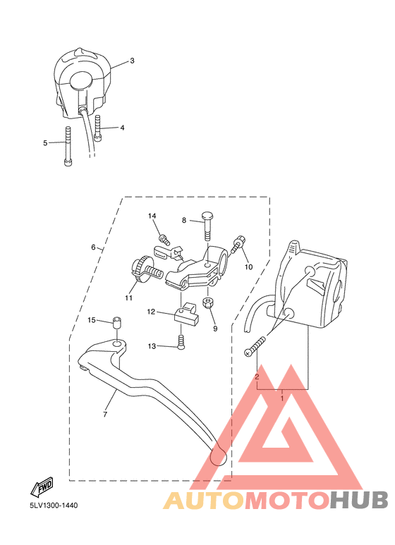 Handle switch. lever