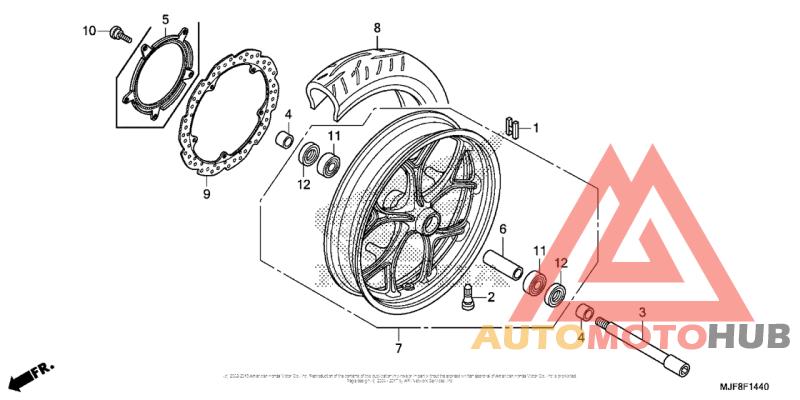Переднее колесо