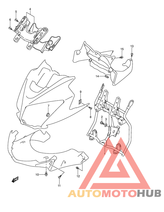 Cowl body installation parts