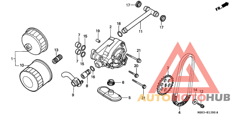Oil filter/oil pump