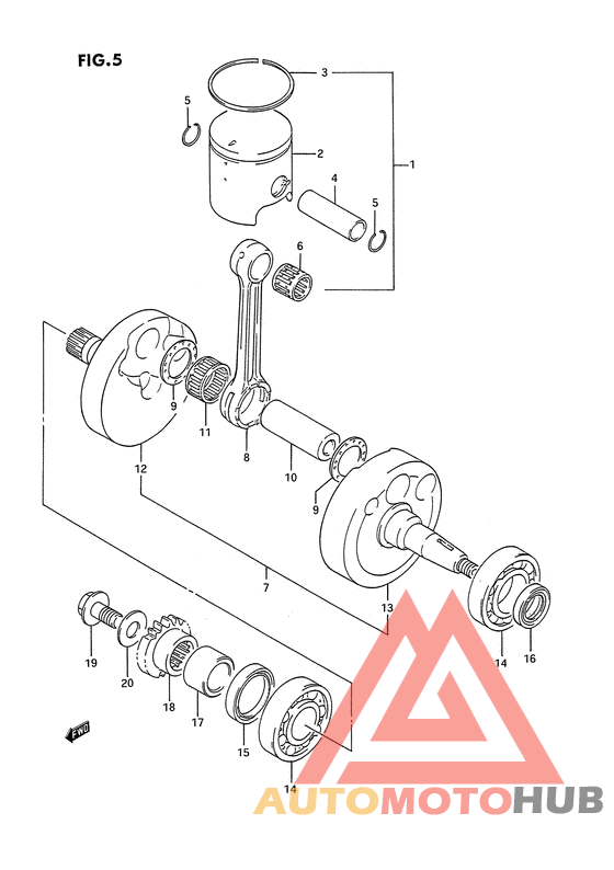 Вал коленчатый