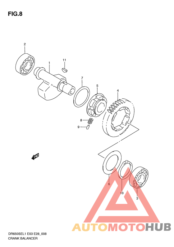 Балансир кривошипа